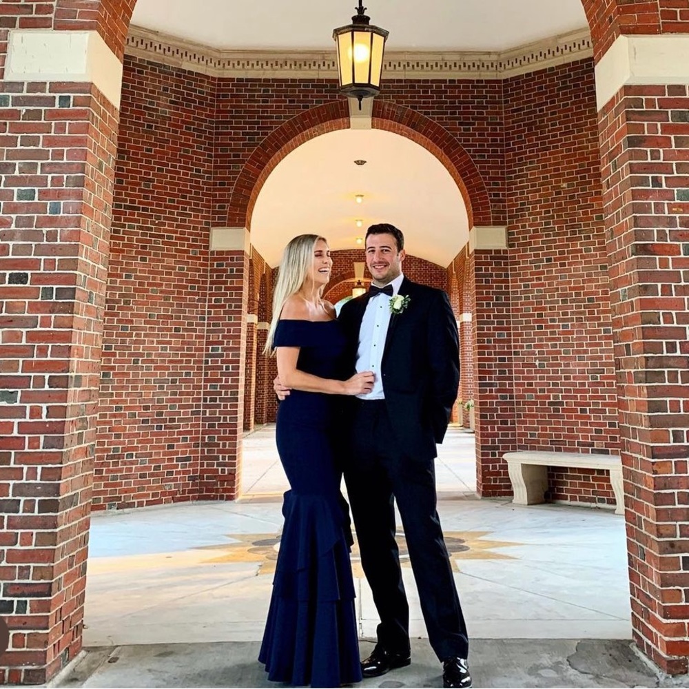 Blue Vince Camuto Gown